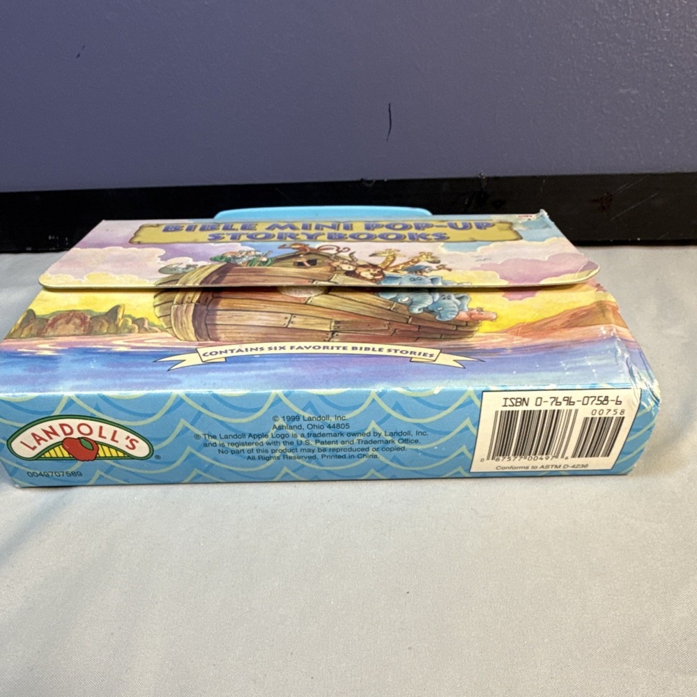 Landoll Bible Mini Pop-Up Storybooks 5 Mini Illustrated Box Set 1999 Ages 4-8 - Picture 4 of 12